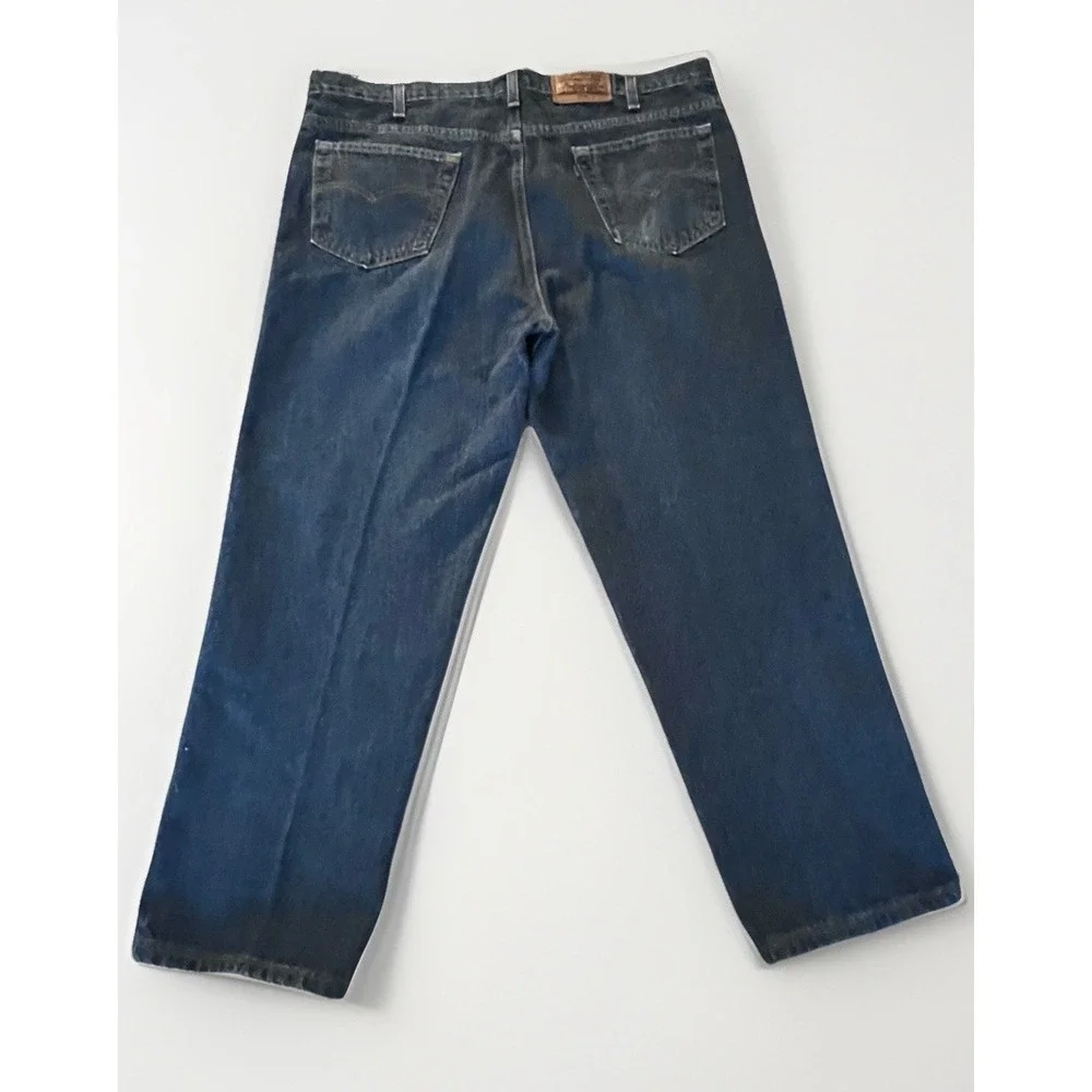 Vintage 90s LEVIS 540 BROWN TAB Relaxed‎ Fit Made In USA Blue Jeans 42X30